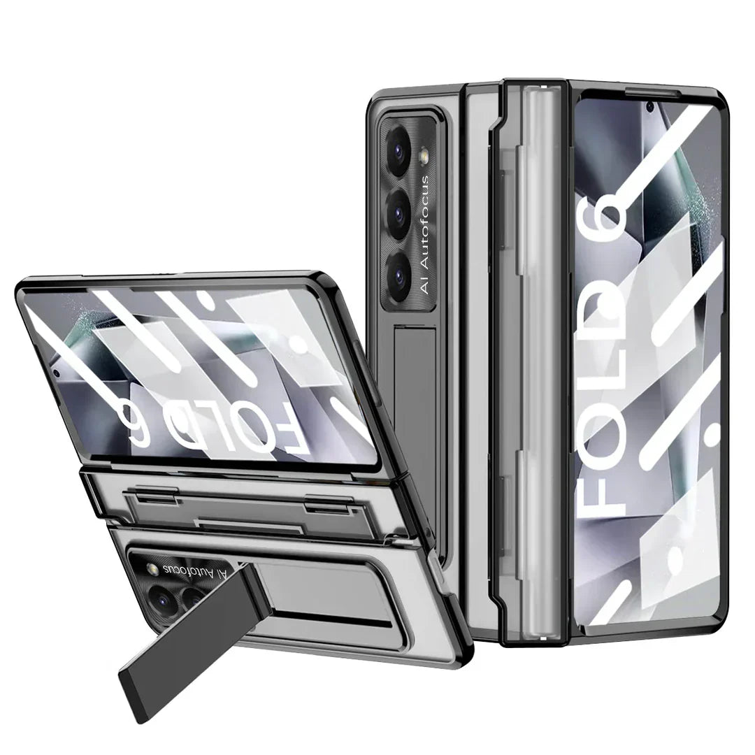 Hinge‑Shield Wireless Kickstand Case | Galaxy Z Fold 7 / 6 / 5 / 4