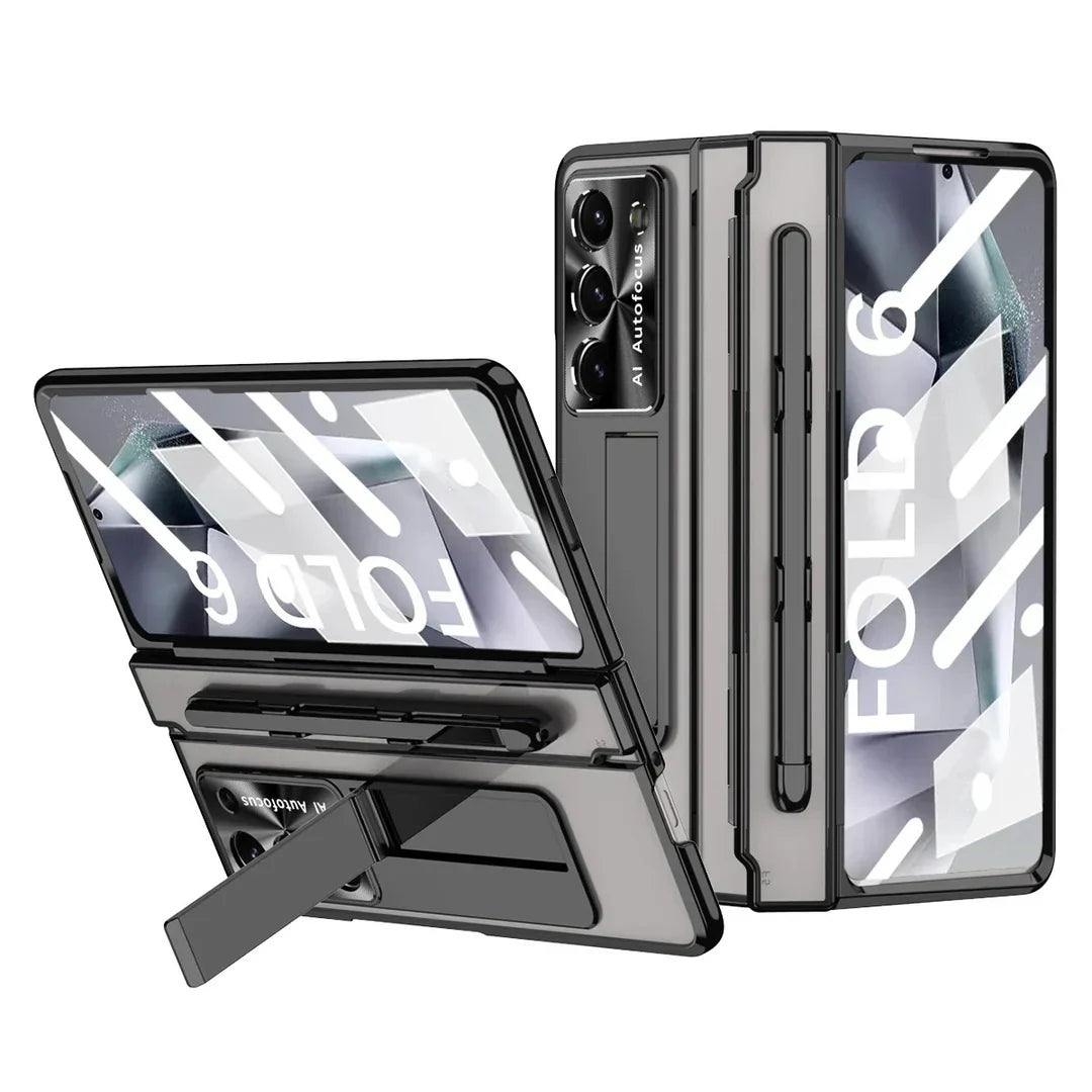 Hinge‑Shield Wireless Kickstand Case | Galaxy Z Fold 7 / 6 / 5 / 4