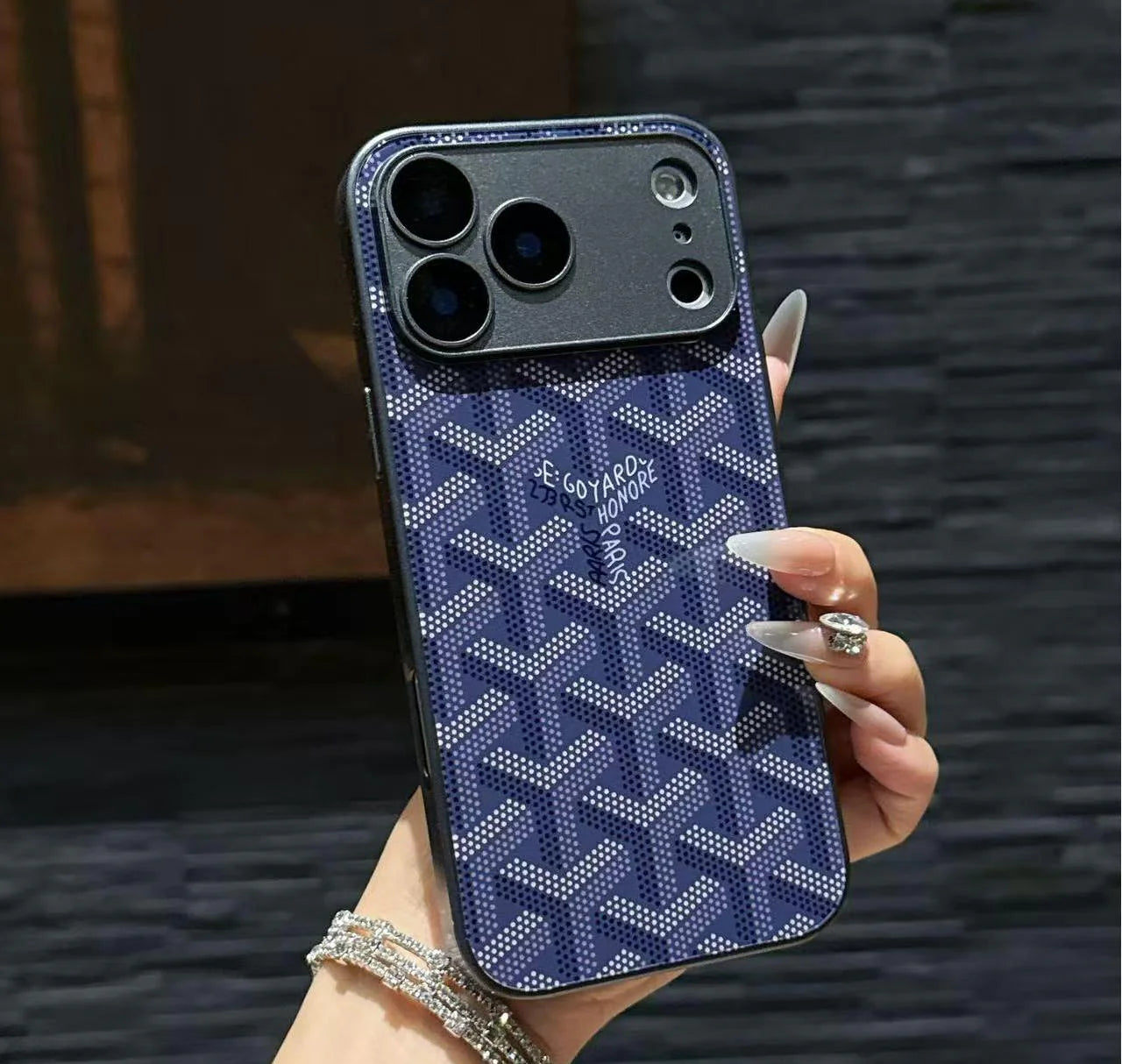 iPhone 17 Pro Max Luxury Monogram Pattern Case