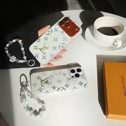 Crystal Monogram Case — Clear Elegance with a Sparkling Touch