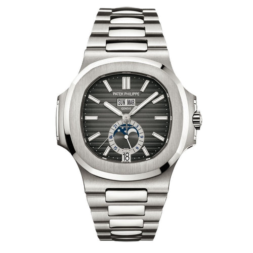 PP Nautilus Annual Calendar Moon Phase Steel
