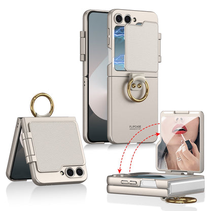 Makeup Mirror Ring Holder Ultra-Thin Hard PC Samsung Galaxy Z Flip Case