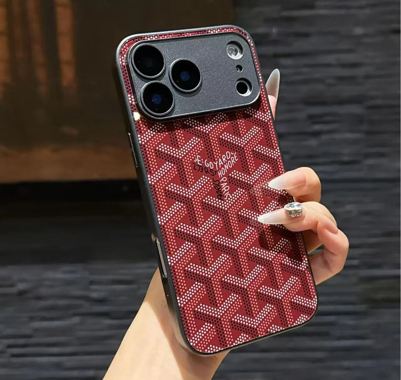 iPhone 17 Pro Max Luxury Monogram Pattern Case