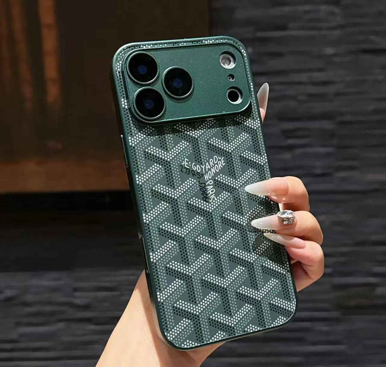 iPhone 17 Pro Max Luxury Monogram Pattern Case
