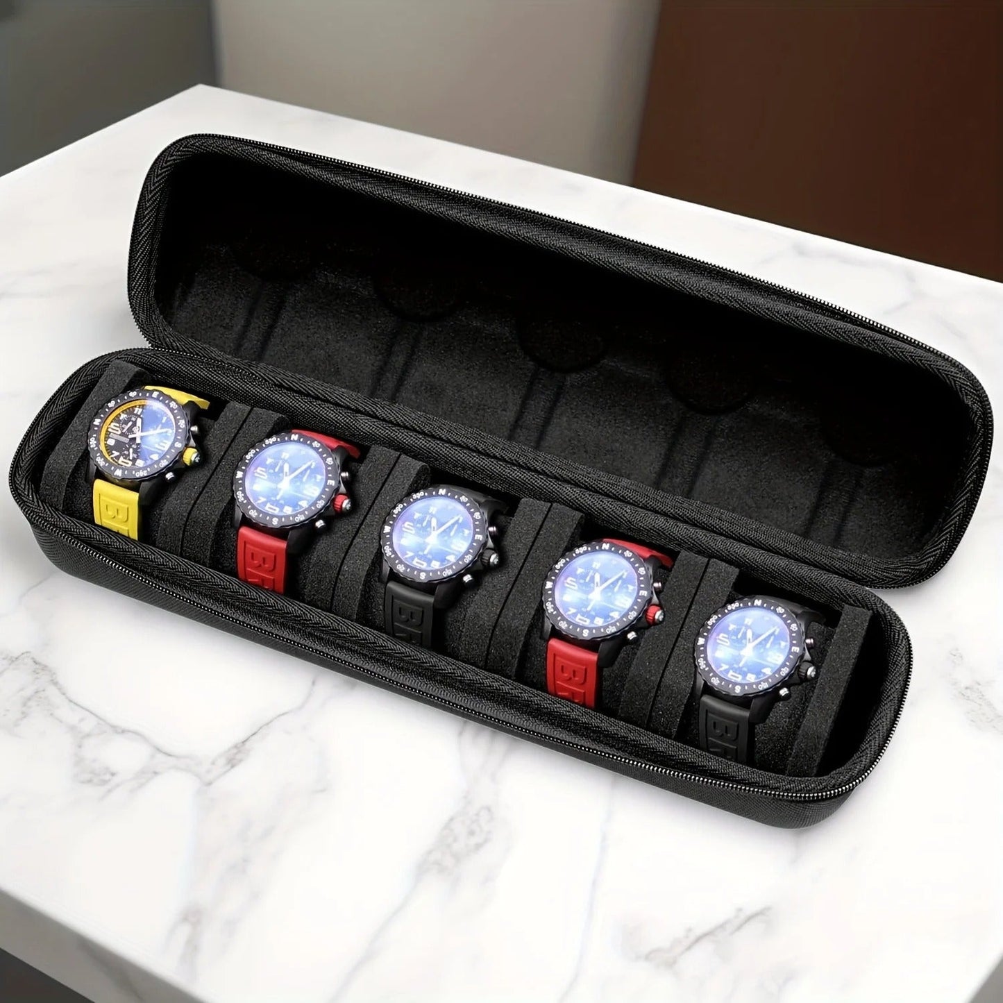 NomadVault™ 5-Slot Travel Watch Case