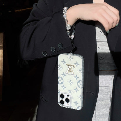 Crystal Monogram Case — Clear Elegance with a Sparkling Touch