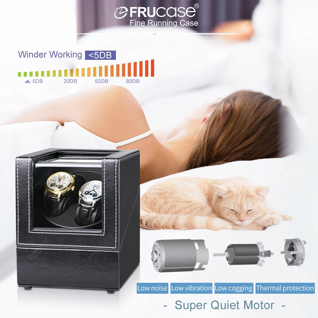 VeloraDuo™ Double Automatic Watch Winder