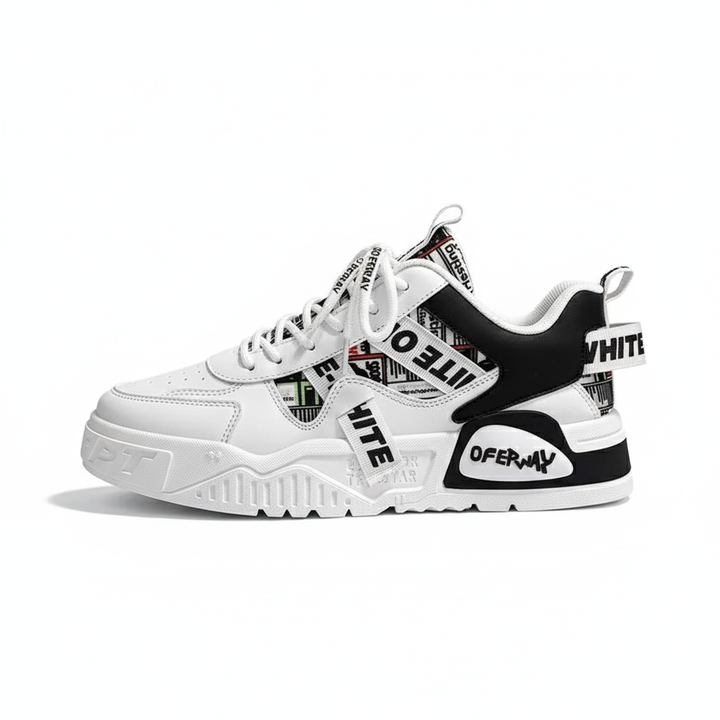 VoltAxis™ Urban Tech Platform Sneaker – Graphic Street Edition