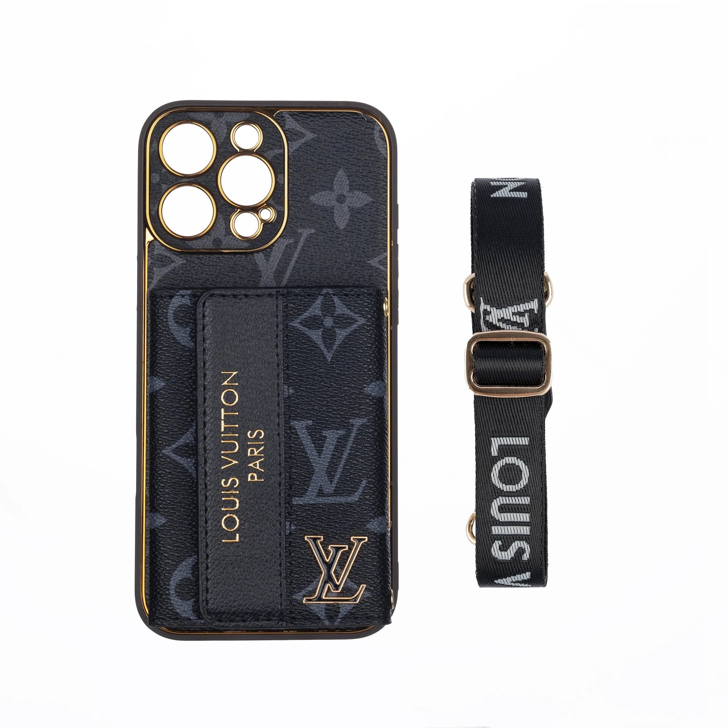 iPhone 17 Pro Max Crossbody Wallet Strap Case