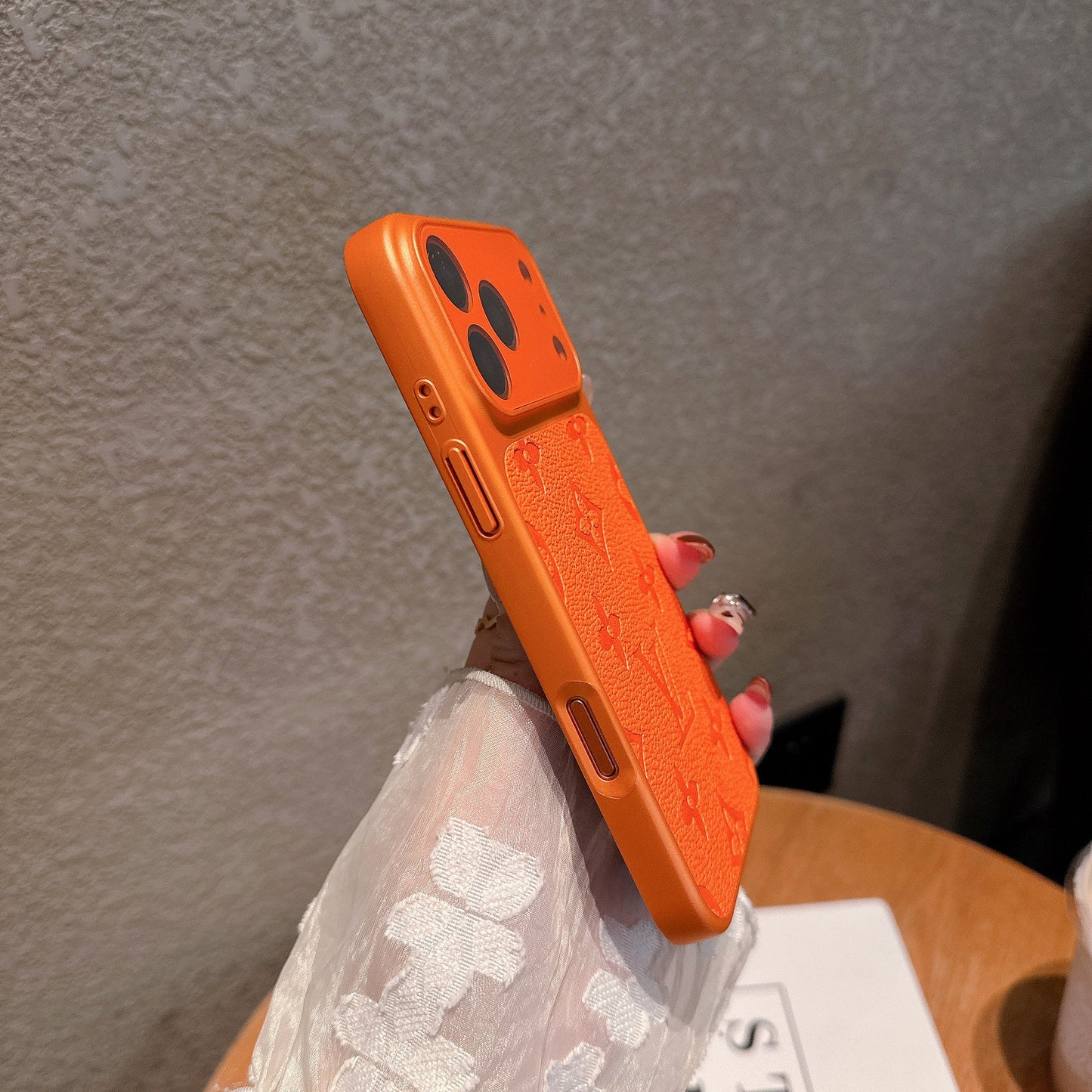 The Tangerine Monogram iPhone Case
