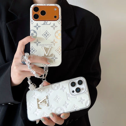 Crystal Monogram Case — Clear Elegance with a Sparkling Touch