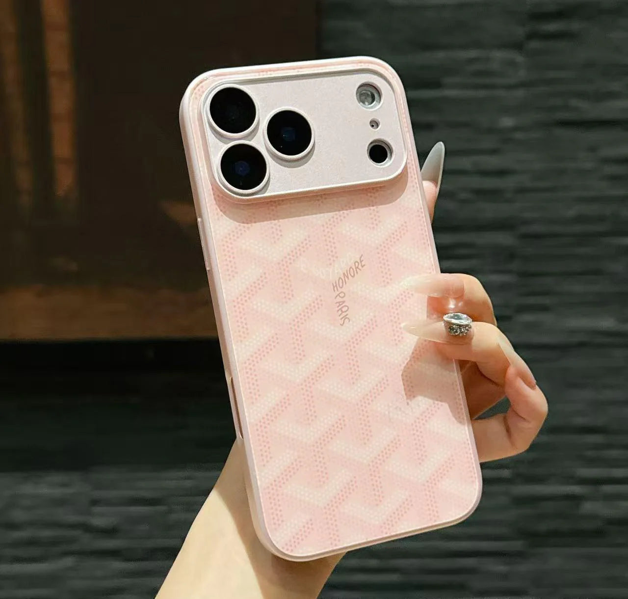 iPhone 17 Pro Max Luxury Monogram Pattern Case