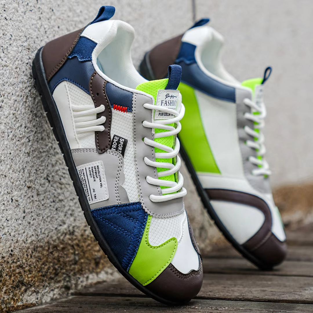Stridez™ PatchTrail Urban Trek Sneaker – Multi-Color Outdoor Comfort