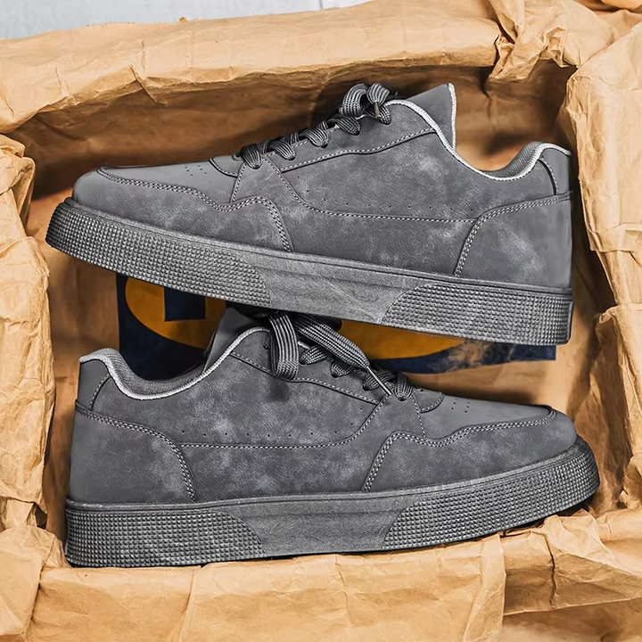 Montera™ Minimal Luxe Court Sneaker – Matte Nubuck Style