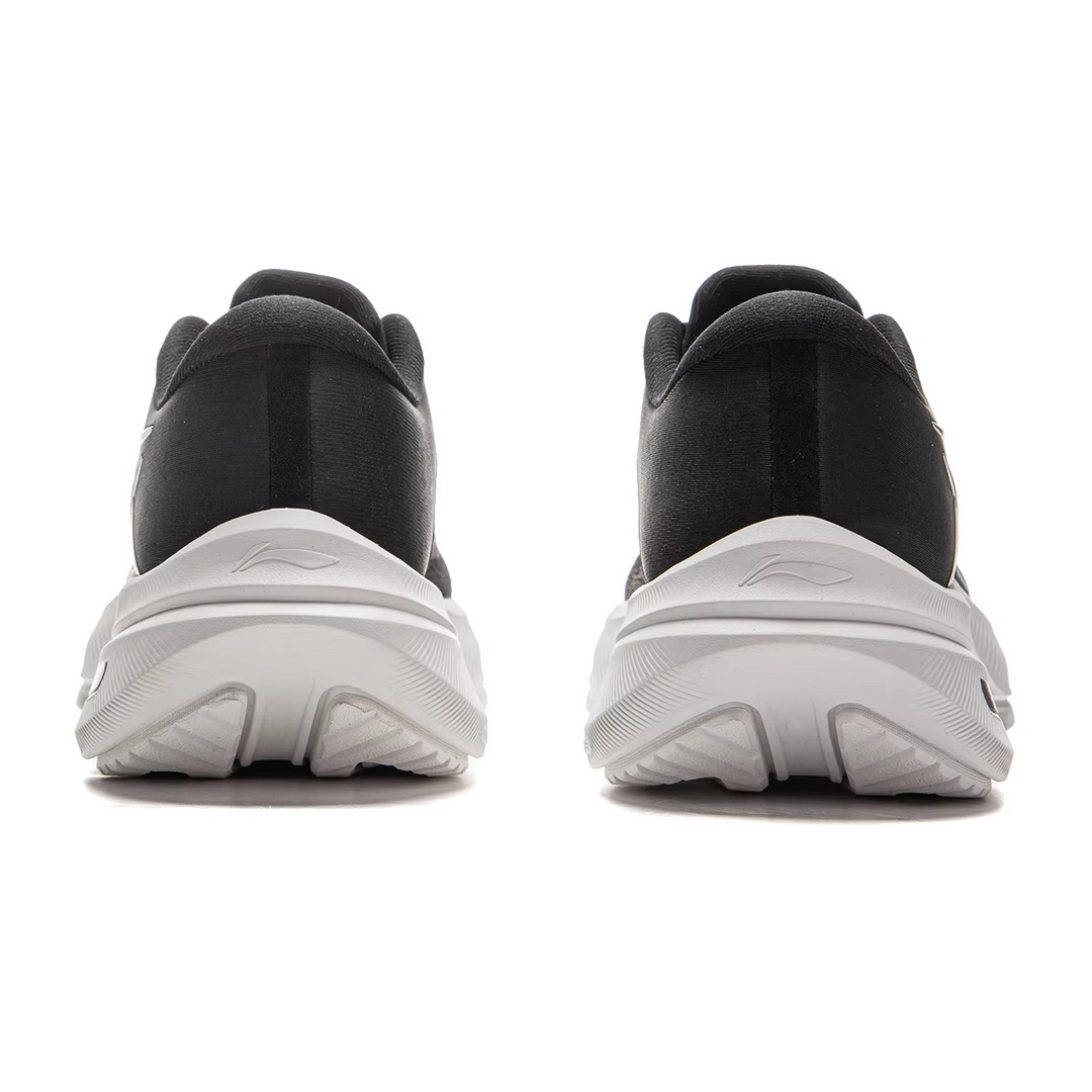 AeroStride™ Tempo Bounce Cushion Running Shoes – All-Black Reflective Performance Sneakers
