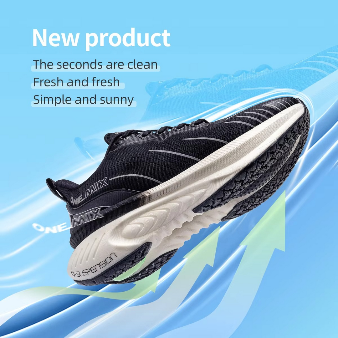 NovaSprint™ Blaze Orange Performance Runners – Max Cushion Stability Shoes