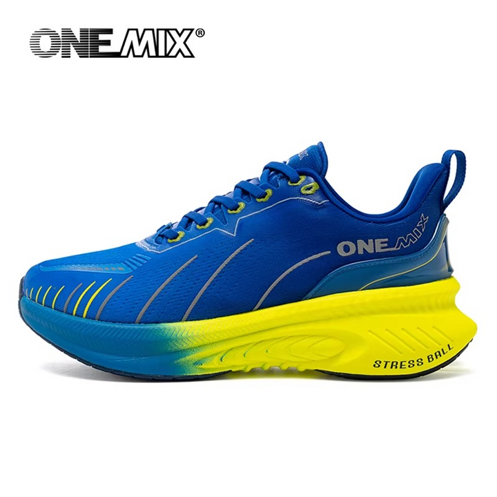 NovaSprint™ Blaze Orange Performance Runners – Max Cushion Stability Shoes