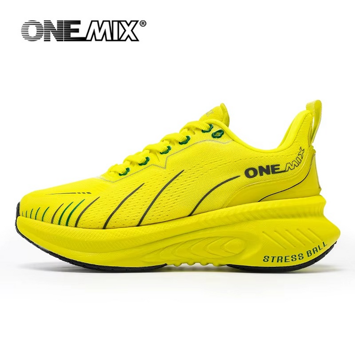 NovaSprint™ Blaze Orange Performance Runners – Max Cushion Stability Shoes