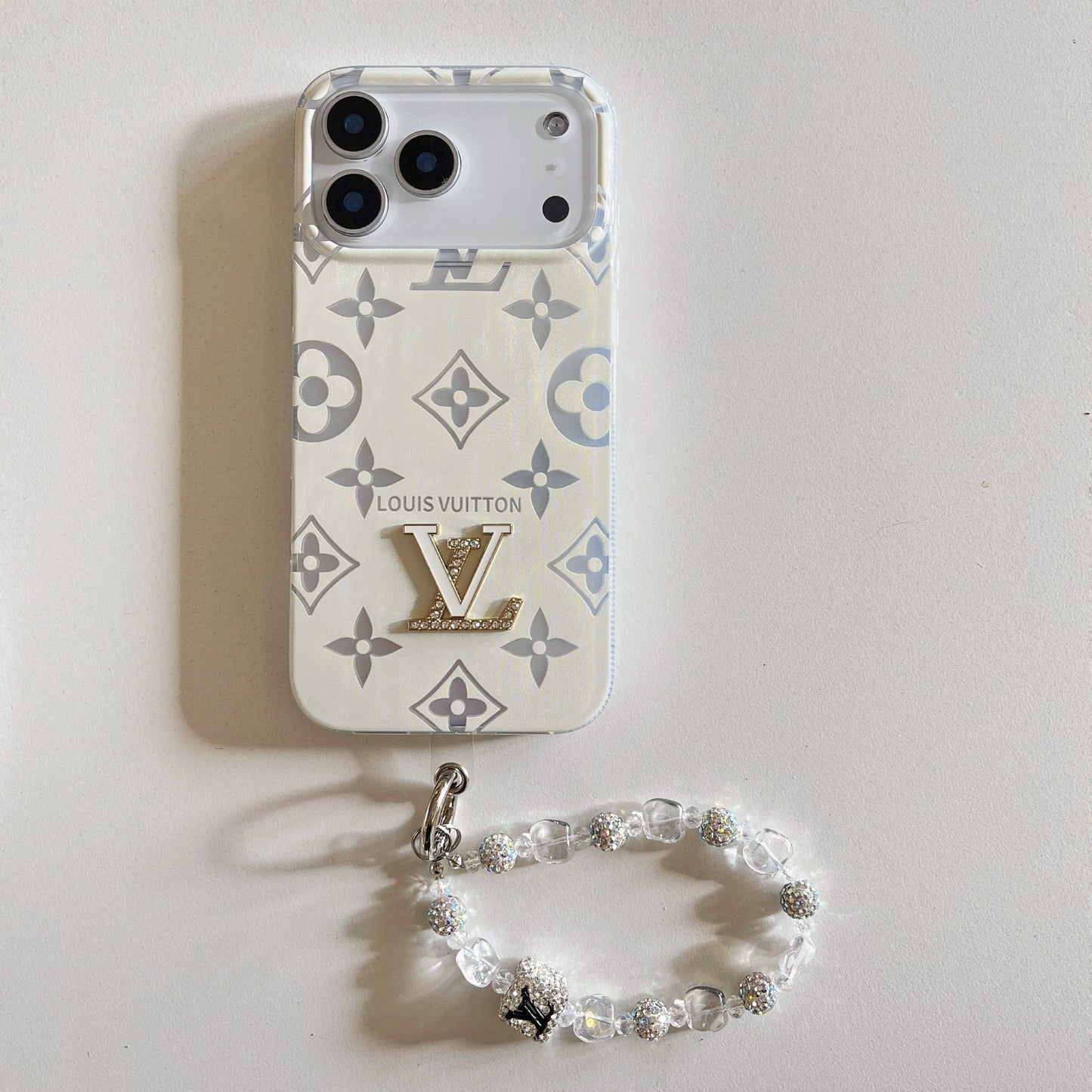 Crystal Monogram Case — Clear Elegance with a Sparkling Touch
