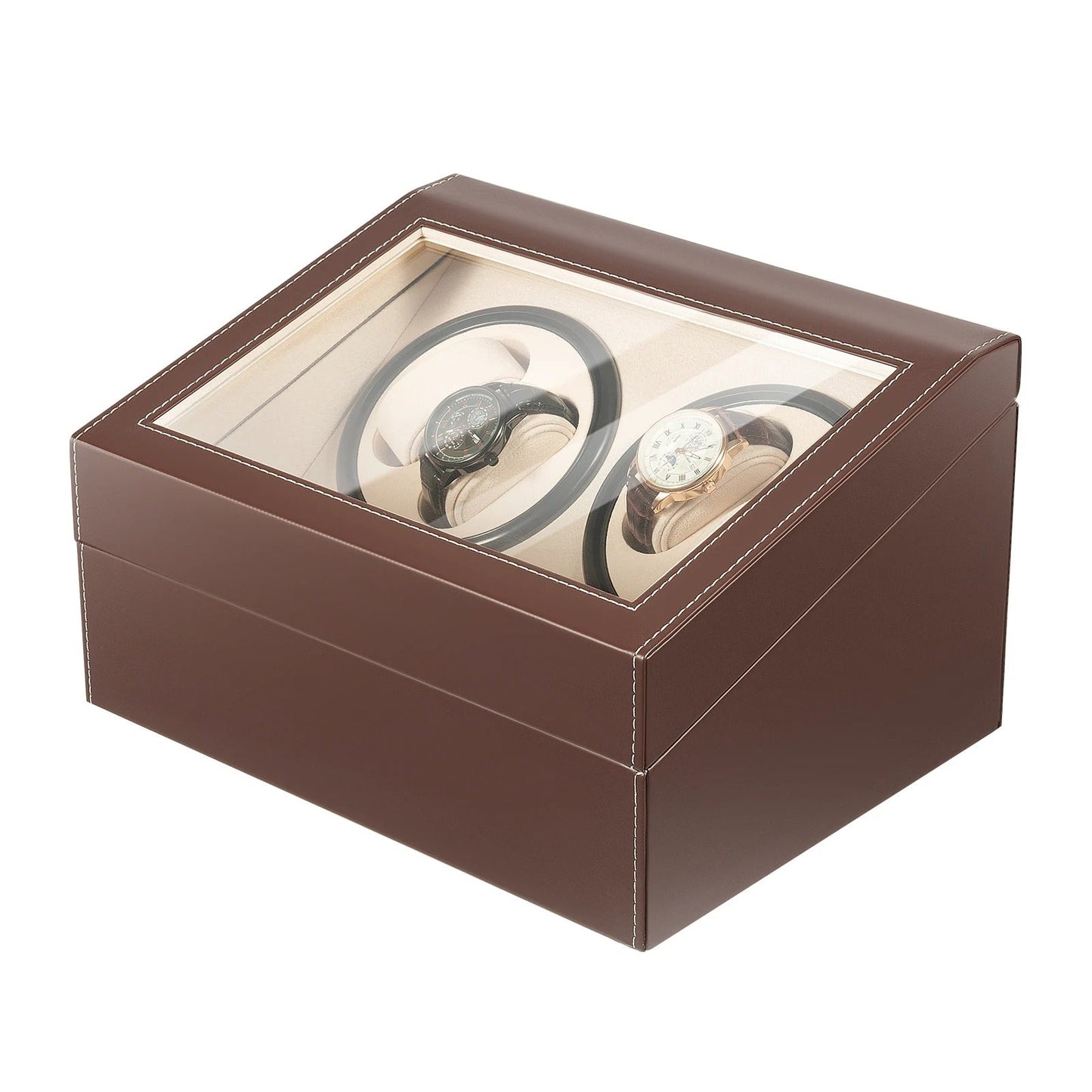 AurumDock™ 4+6 Automatic Watch Winder & Collector Display Case