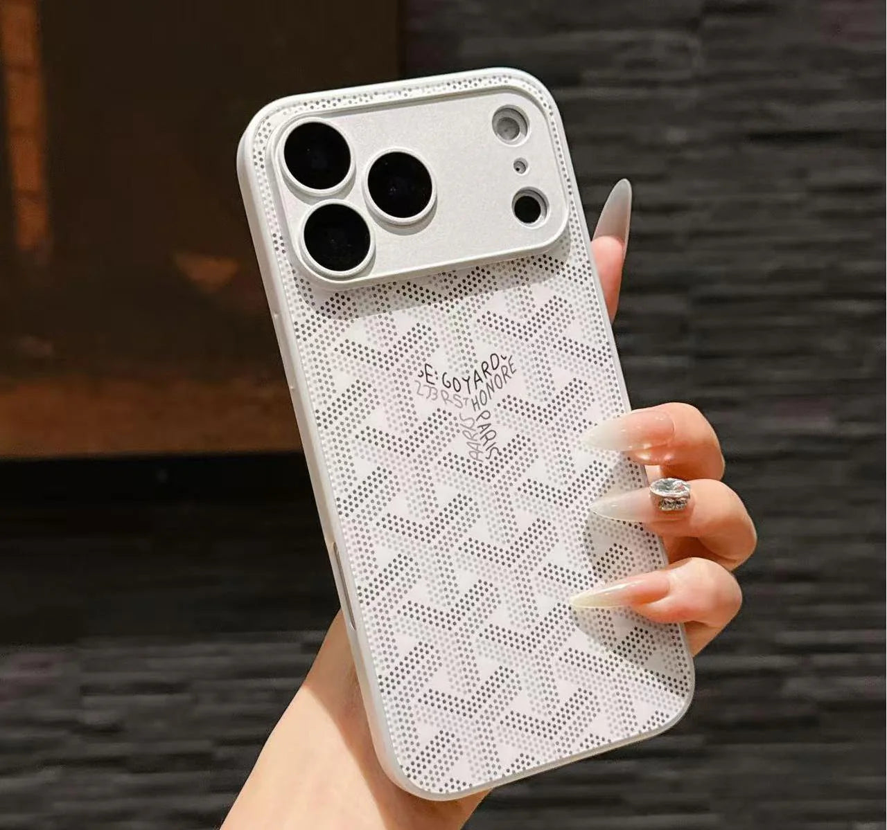 iPhone 17 Pro Max Luxury Monogram Pattern Case