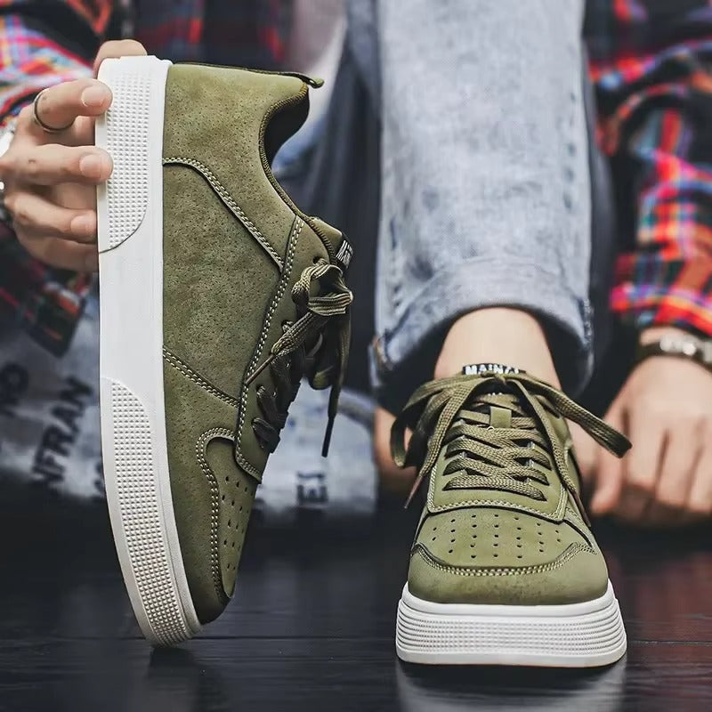 UrbanHiro SoftStep Retro Court Suede Sneakers