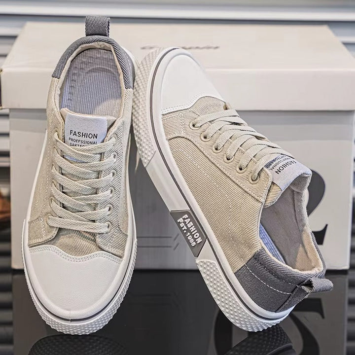 UrbanVine Classic Canvas Skate Sneakers for Men – Retro Vulcanized Casual Shoes