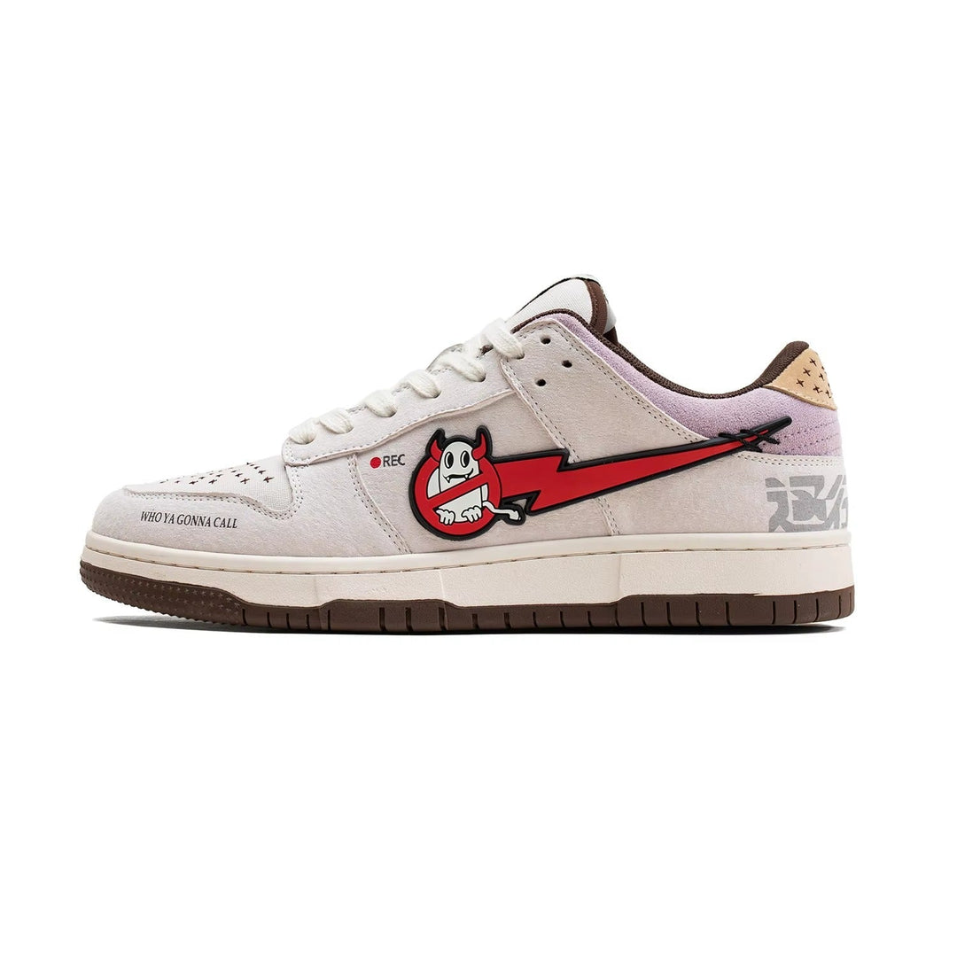 GHOSTVOLT™ Retro Skate Low – Illustrated Street-Punk Graphic Sneakers