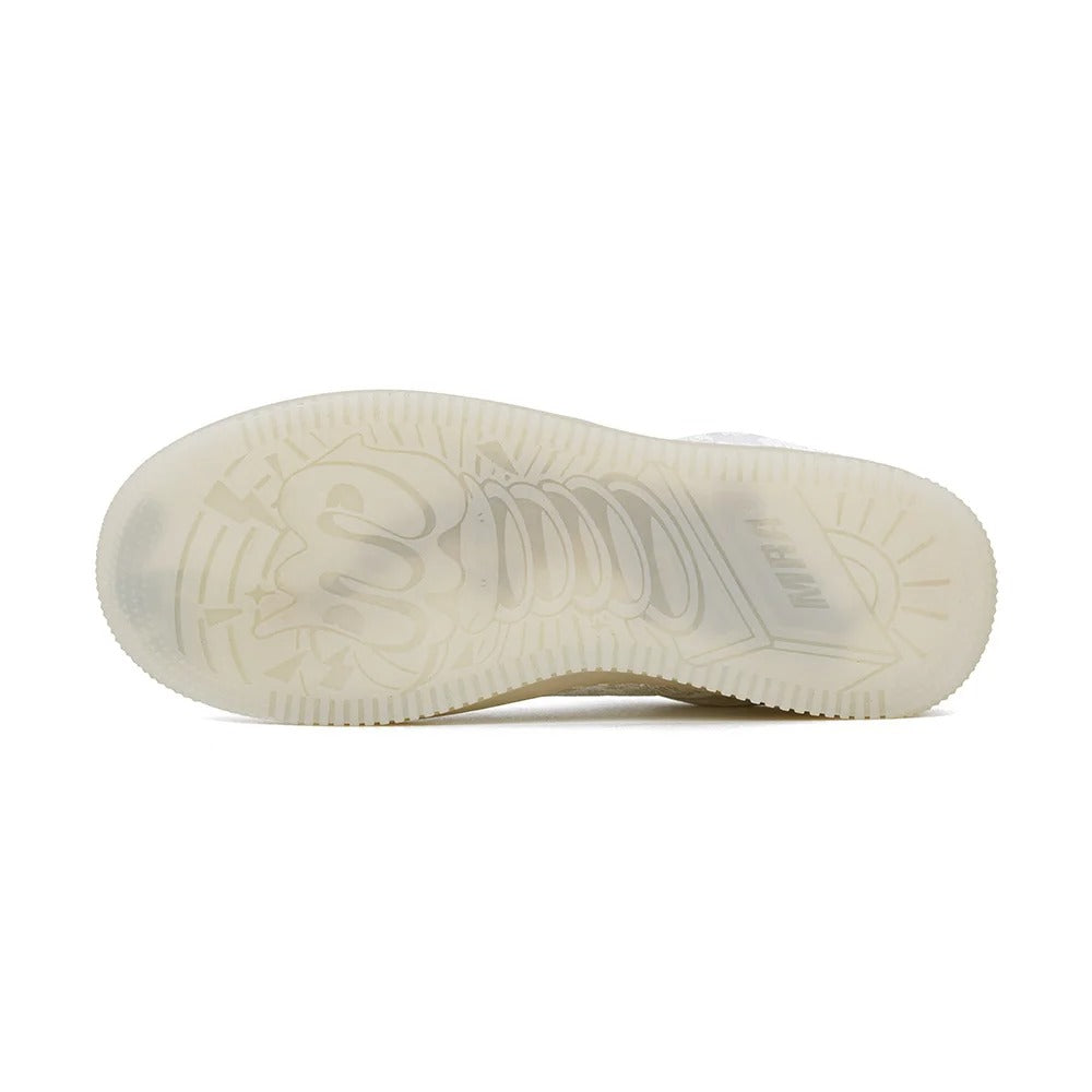 AureliCraft™ Jacquard-Weave Translucent Sole Low-Top Sneakers