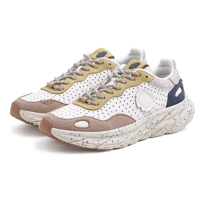 TerraVelo™ Retro Runner Chunky Sole Color-Block Sneakers