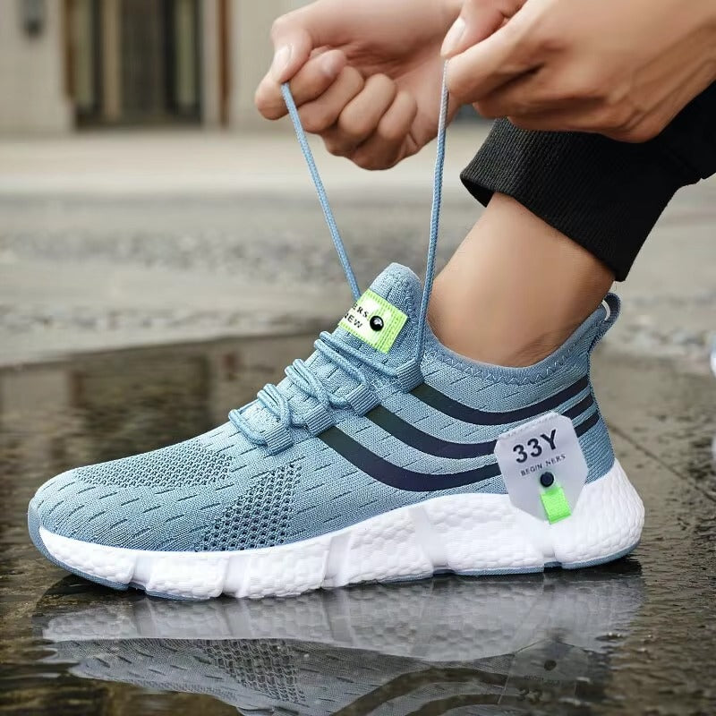 AeroStride FluxKnit Runner – Lightweight Breathable Mesh Athletic Sneakers