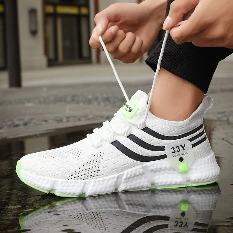 AeroStride FluxKnit Runner – Lightweight Breathable Mesh Athletic Sneakers